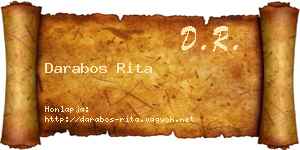 Darabos Rita névjegykártya